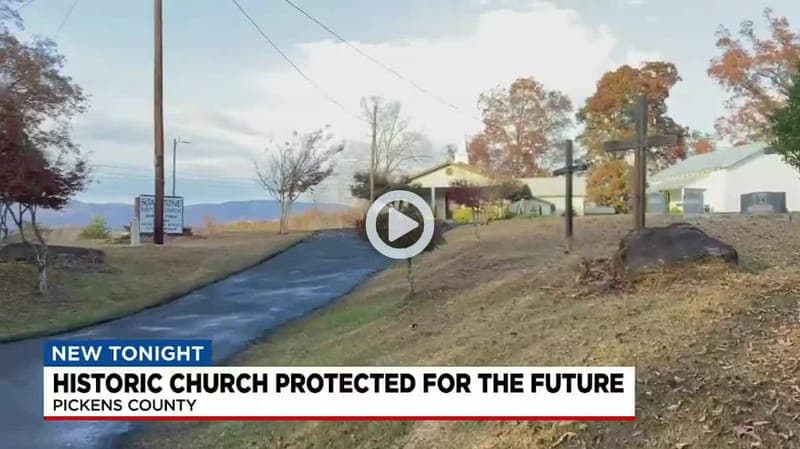 Fox Carolina coverage of the Soapstone church land protection
